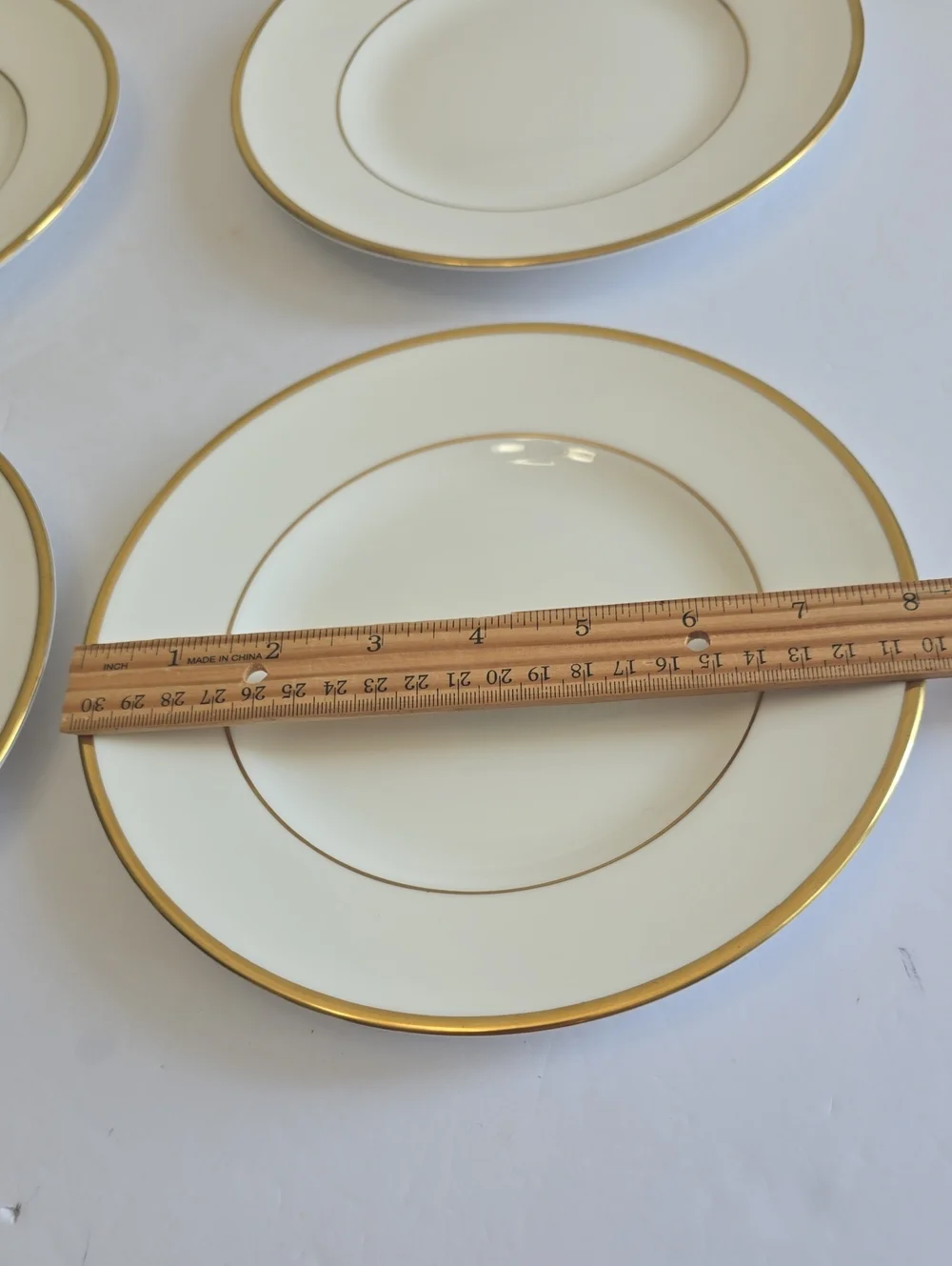 Wedgwood Set Of 4 California Bone China Salad Plates Ivory W4377 Made In England